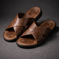 Men’s Cross-Strap Casual Slide Sandals