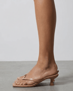 Women’s Square-Toe Kitten Heel Sandals