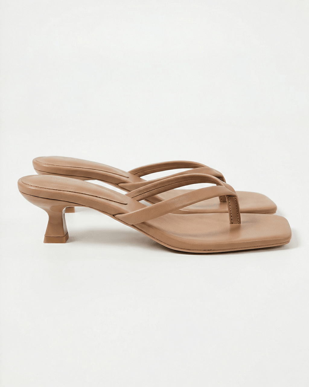 Women’s Square-Toe Kitten Heel Sandals