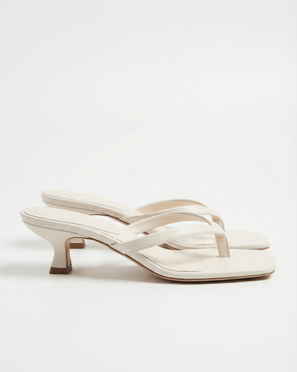 Women’s Square-Toe Kitten Heel Sandals