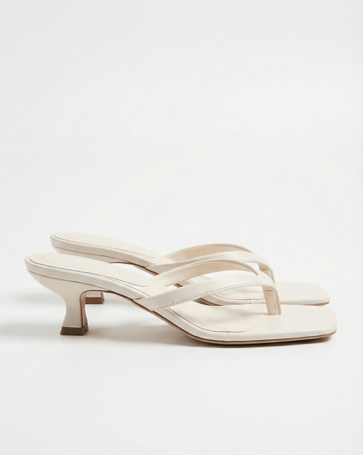 Women’s Square-Toe Kitten Heel Sandals