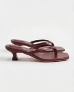 Women’s Square-Toe Kitten Heel Sandals
