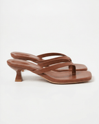 Women’s Square-Toe Kitten Heel Sandals
