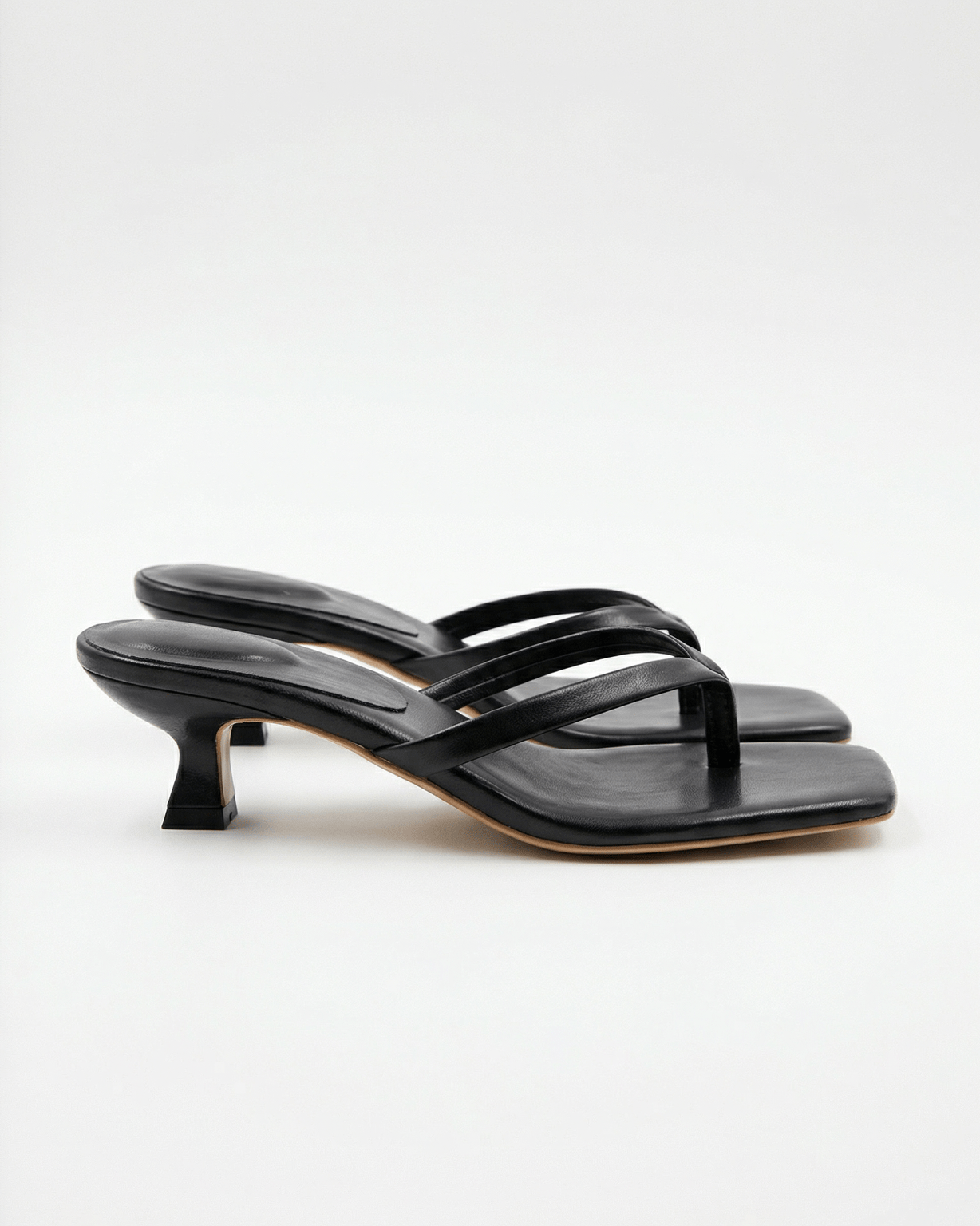Women’s Square-Toe Kitten Heel Sandals