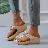Women’s Platform Wedge Thong Sandals
