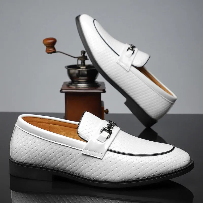 Men's Textured Dress Loafers