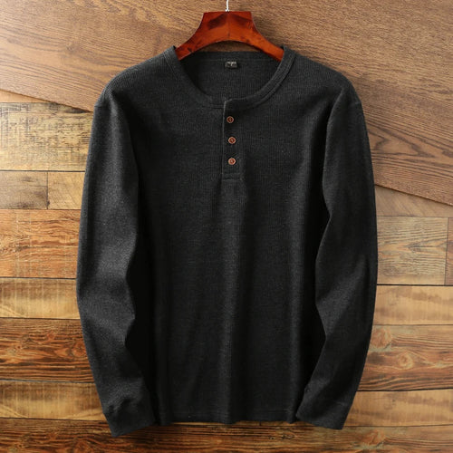 Men's Long Sleeve Henley Shirt