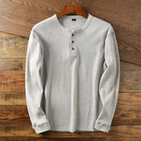 Men's Long Sleeve Henley Shirt