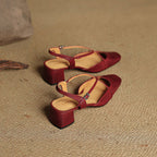 Women's Slingback Square Toe Block Heel Pumps