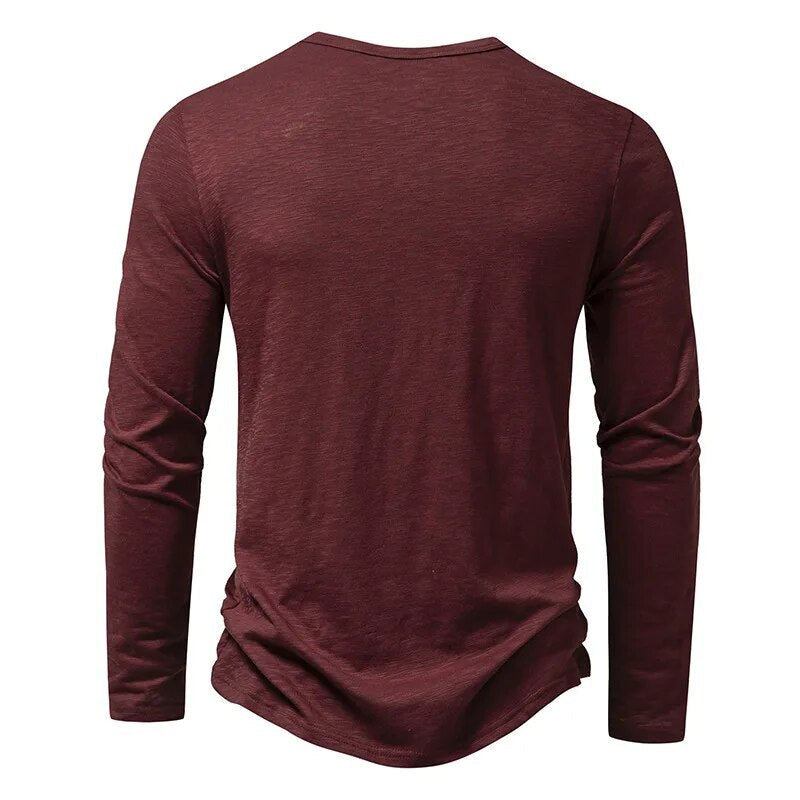 Men’s Long Sleeve Henley Shirt