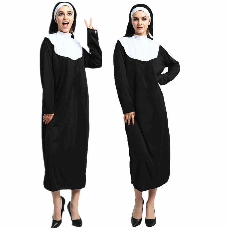 Women’s Halloween Hooded Nun Costume