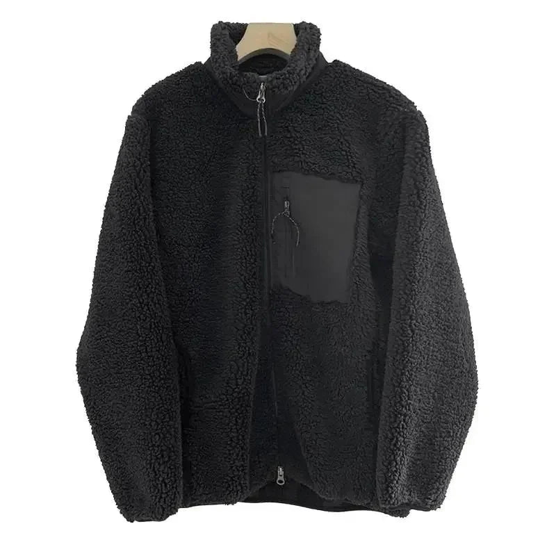 Women's Textured Zip-Front Jacket with Stand Collar