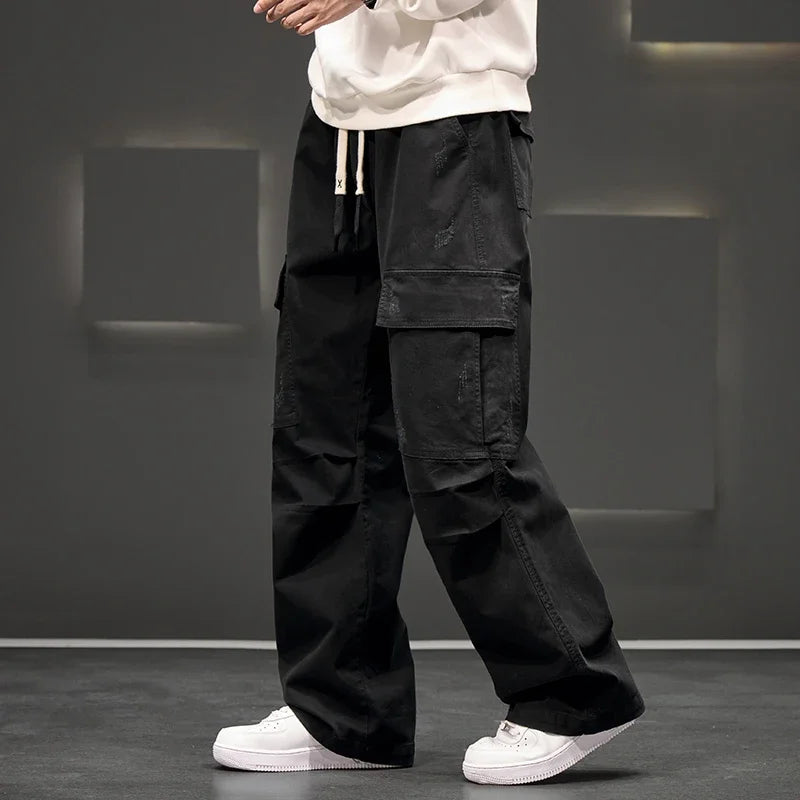 Men's Wide-Leg Cargo Pants