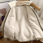 Women's Textured Zip-Front Jacket with Stand Collar