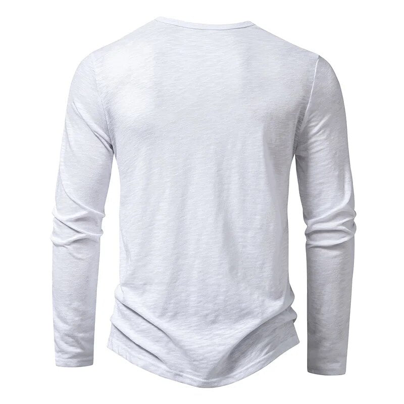 Men’s Long Sleeve Henley Shirt