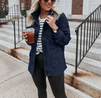 Women’s Army Jacket with Stand Collar