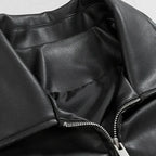 Men’s Relaxed Leather-Look Zip Jacket