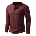 Men’s Long Sleeve Henley Shirt