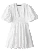 Women's Puff Sleeve Mini Dress