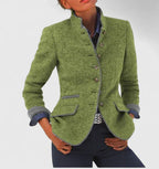 Women’s Tailored Stand-Collar Blazer