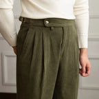 Men's Pleated Cuffed Dress Pants