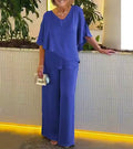 Women’s Elegant Wide Leg Two Piece Set