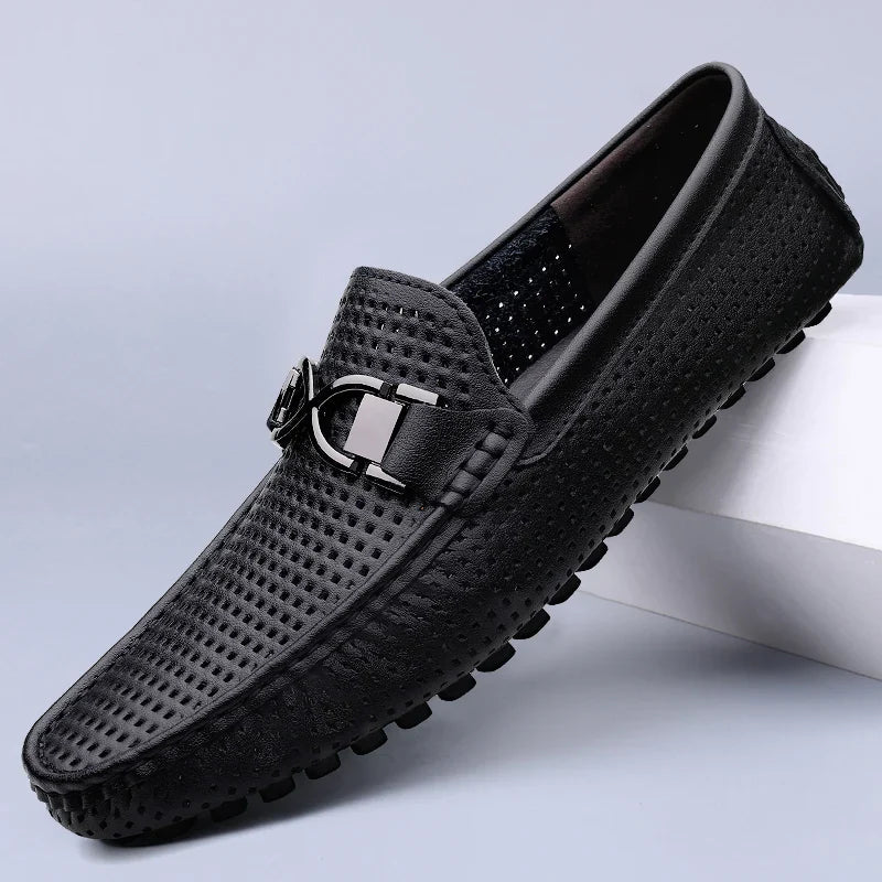 Men's Perforated Driving Loafers