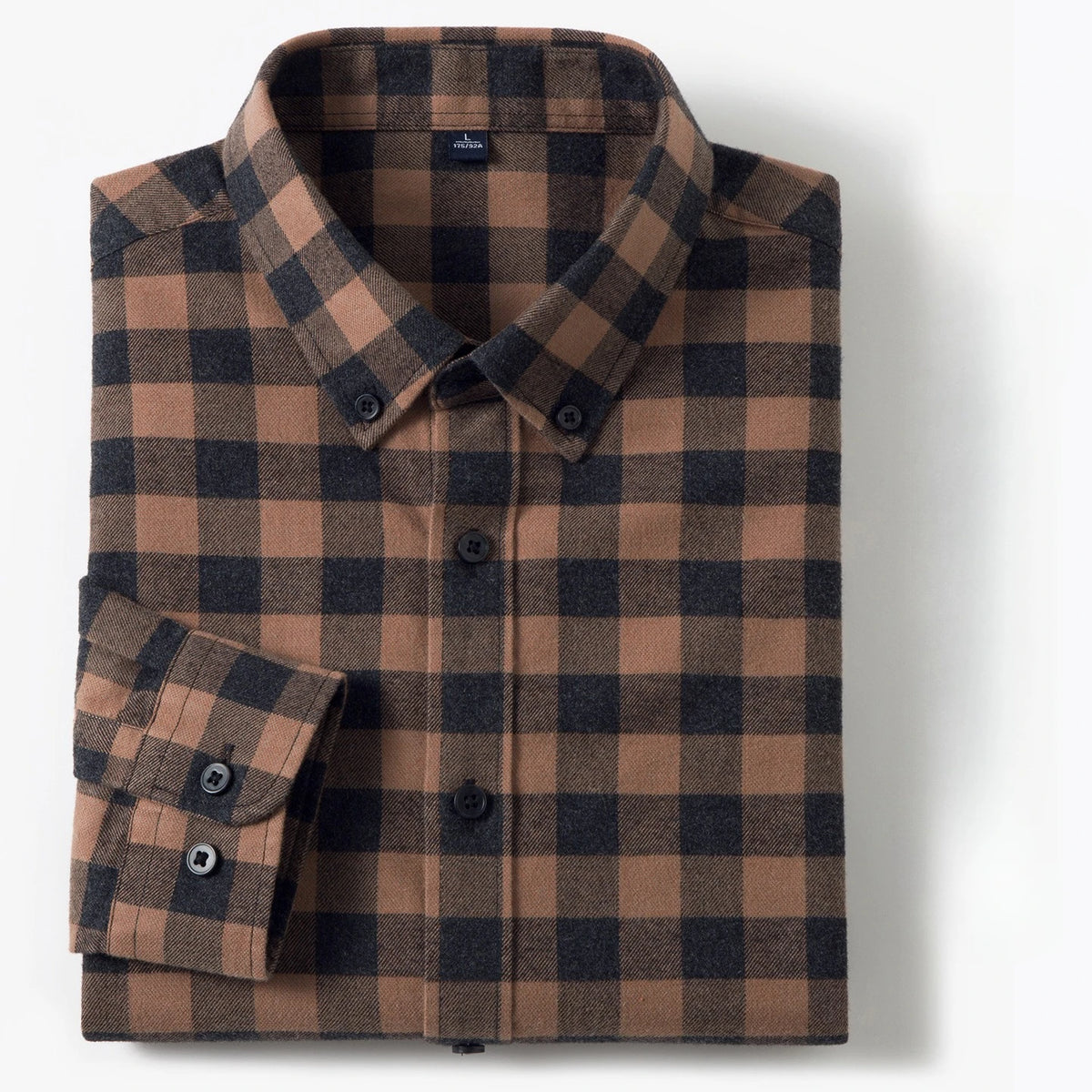 Men's Long Sleeve Plaid Button Down Shirt
