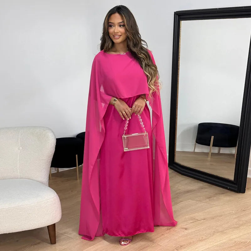 Women’s Cape Maxi Dress