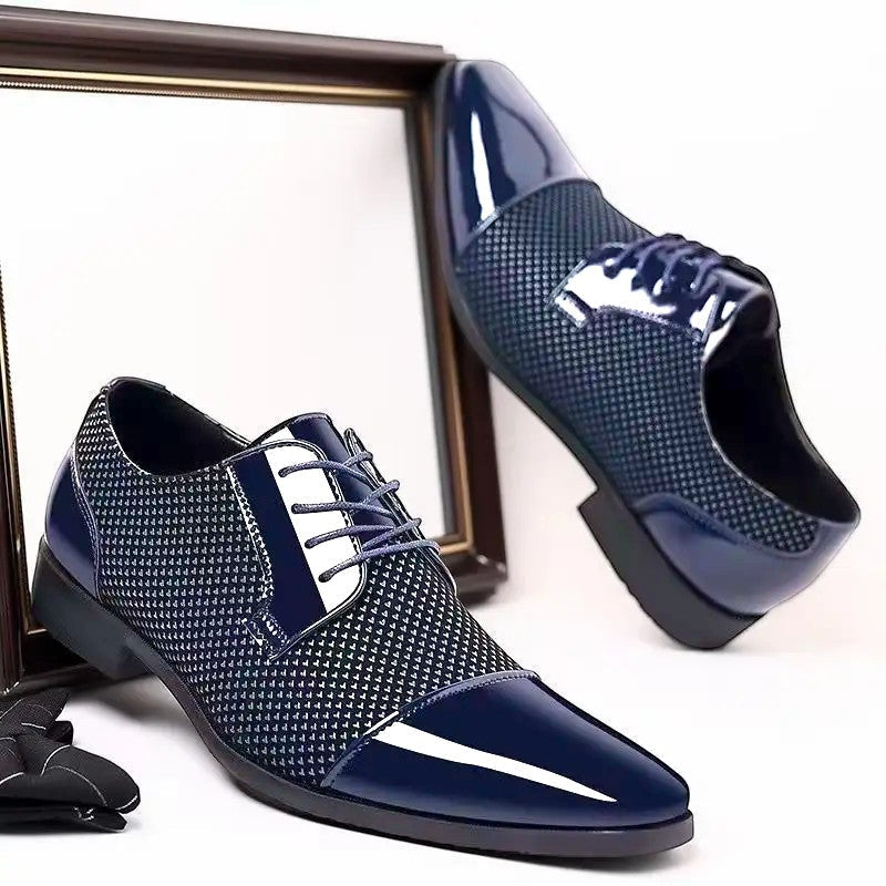 Men's Patterned Oxford Dress Shoes
