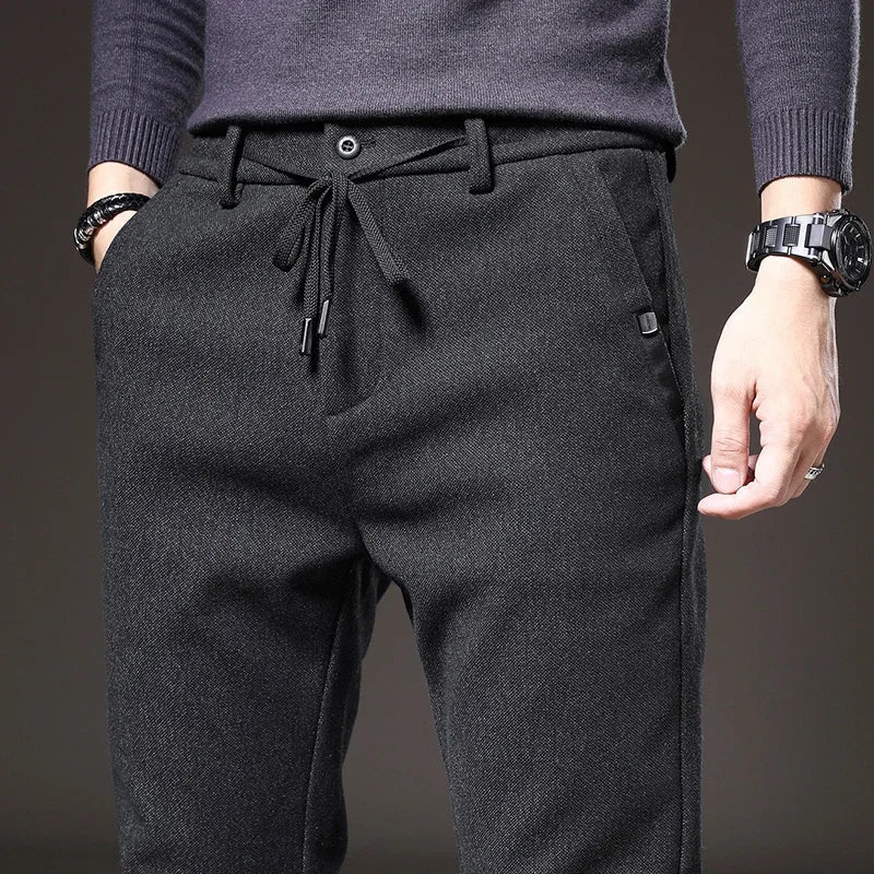 Men's Slim Drawstring Casual Pants