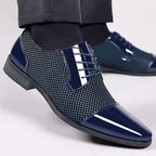 Men's Patterned Oxford Dress Shoes