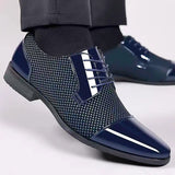 Men's Patterned Oxford Dress Shoes