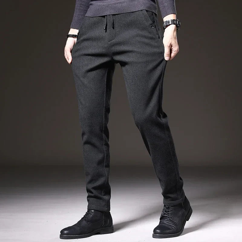 Men's Slim Drawstring Casual Pants