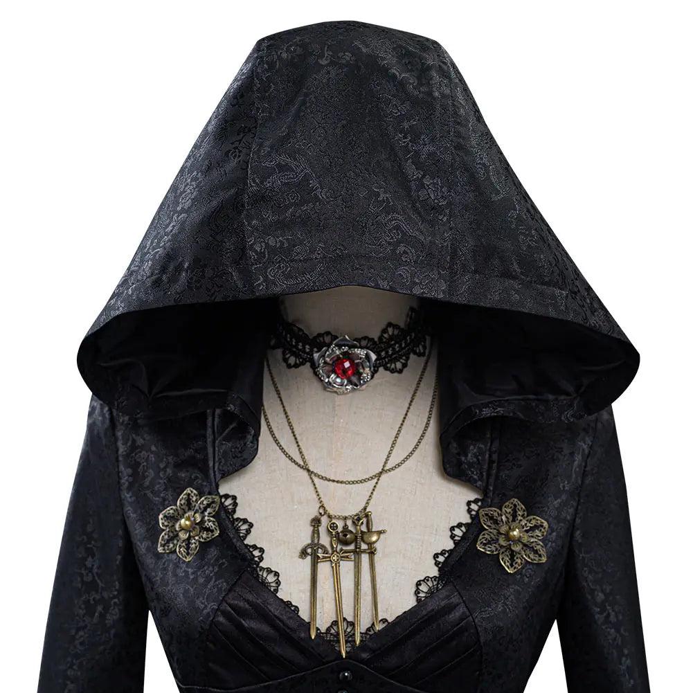 Women’s Halloween Hooded Gothic Witch Costume