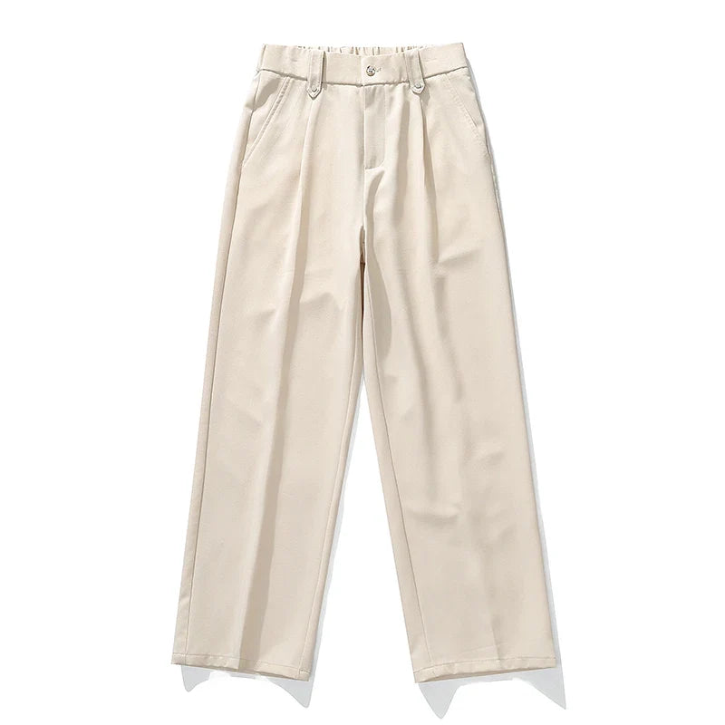 Men’s Pleated Wide Leg Dress Pants