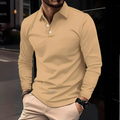 Men’s Long Sleeve Slim Fit Polo