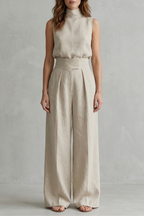 Women's 2 Piece Wide Leg Pant Set