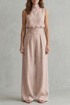 Women's 2 Piece Wide Leg Pant Set