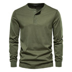 Men's Long Sleeve Henley Shirt