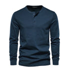 Men's Long Sleeve Henley Shirt