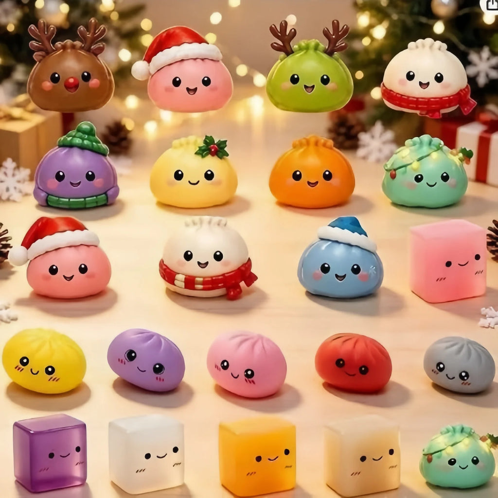 Christmas Squishy Dumpling Advent Calendar 24 Pieces