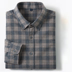 Men's Long Sleeve Plaid Button Down Shirt