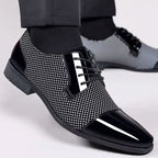 Men's Patterned Oxford Dress Shoes
