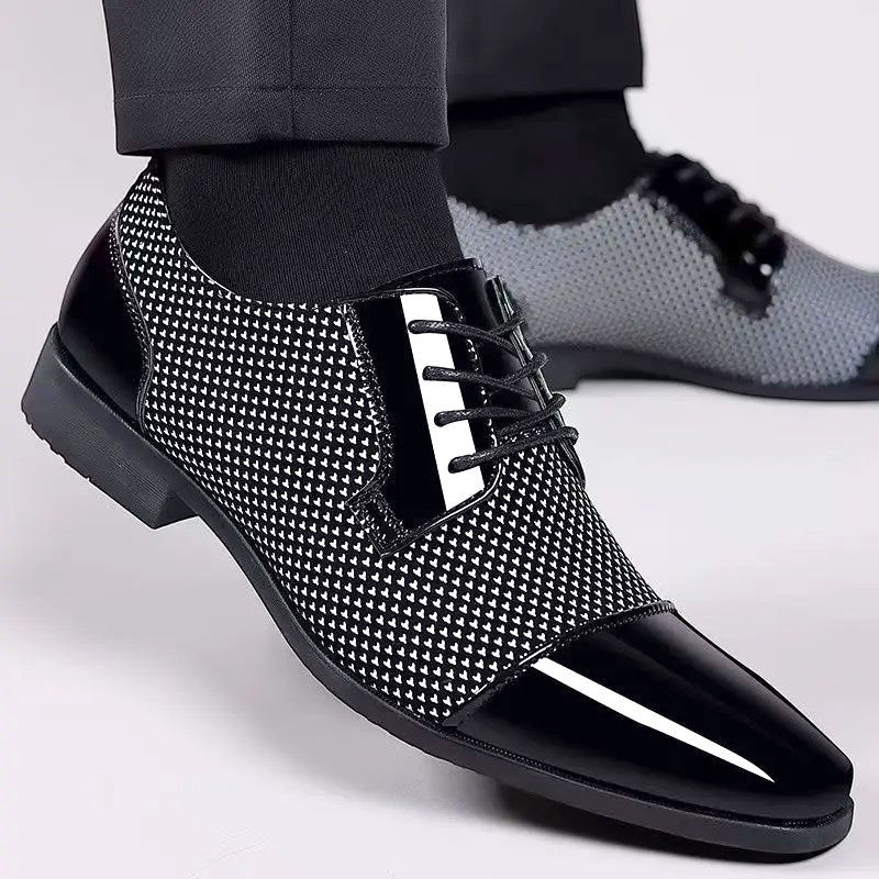 Men's Patterned Oxford Dress Shoes