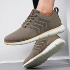 Men’s Mesh-Textured Lace-Up Sneakers