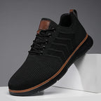 Men’s Mesh-Textured Lace-Up Sneakers