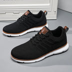 Men’s Mesh-Textured Lace-Up Sneakers