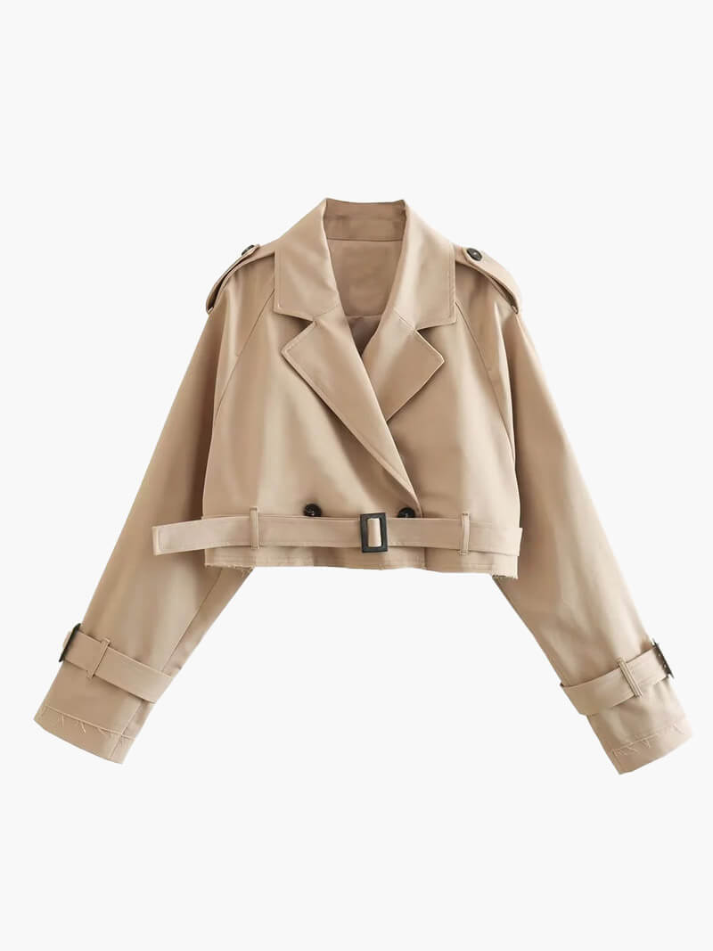 Women’s Cropped Trench Jacket