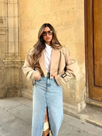 Women’s Cropped Trench Jacket